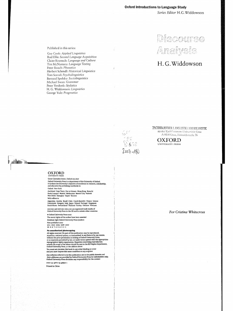 Text, Context, Pretext - Critical Issues in Discourse Analysis